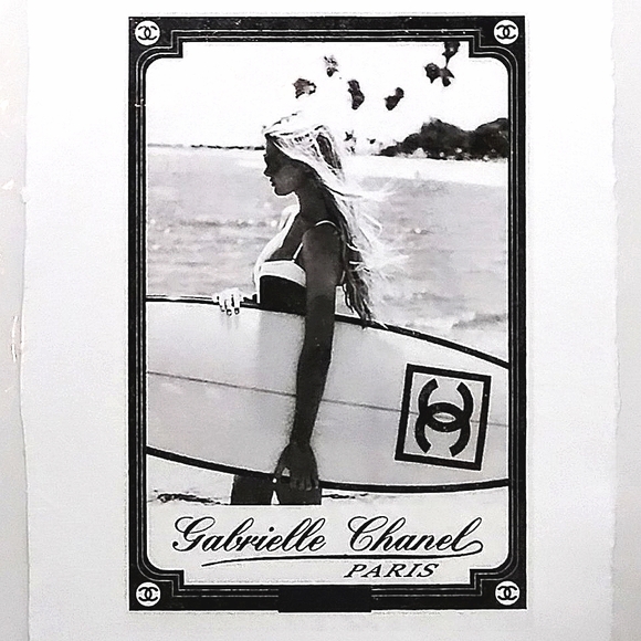 CHANEL Surfer Girl Print Signed by Fairchild Paris